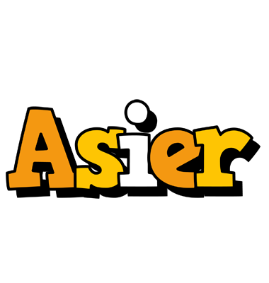Asier cartoon logo