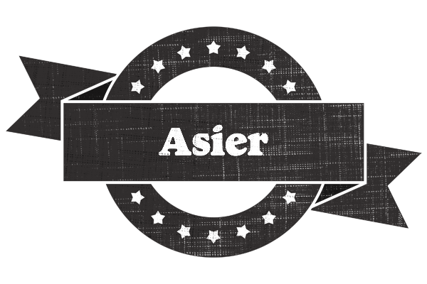 Asier grunge logo