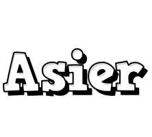 Asier snowing logo