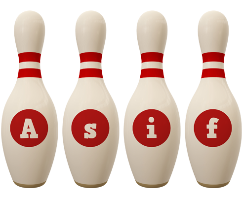 Asif bowling-pin logo