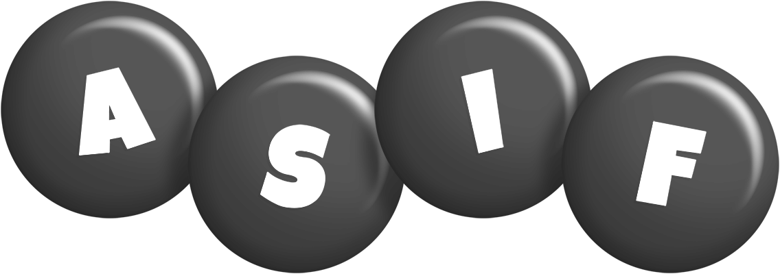 Asif candy-black logo