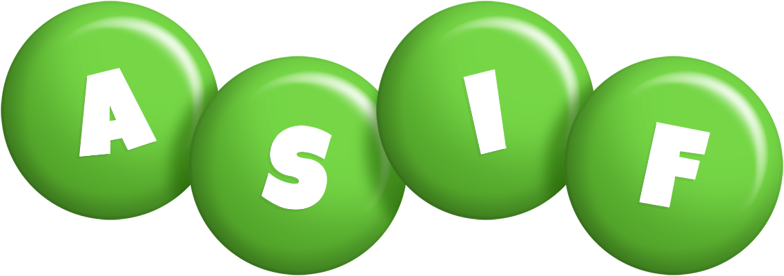 Asif candy-green logo