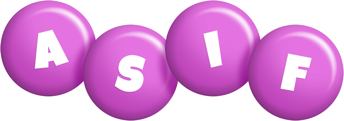 Asif candy-purple logo