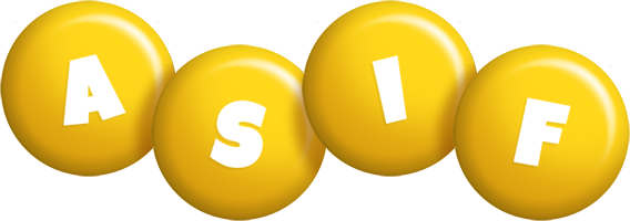 Asif candy-yellow logo