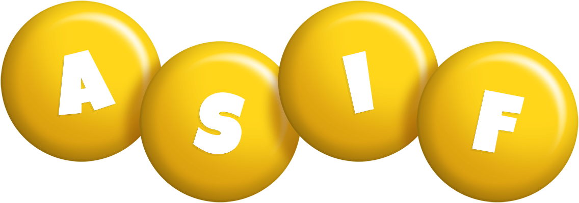 Asif candy-yellow logo