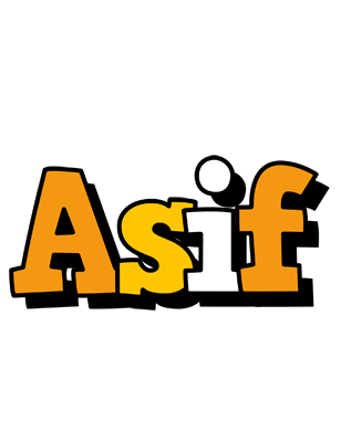 Asif cartoon logo