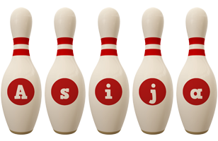 Asija bowling-pin logo