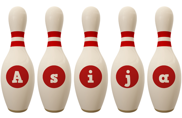Asija bowling-pin logo