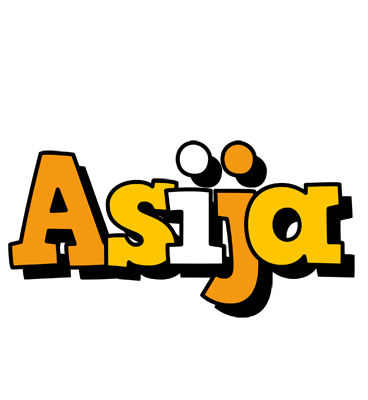 Asija cartoon logo