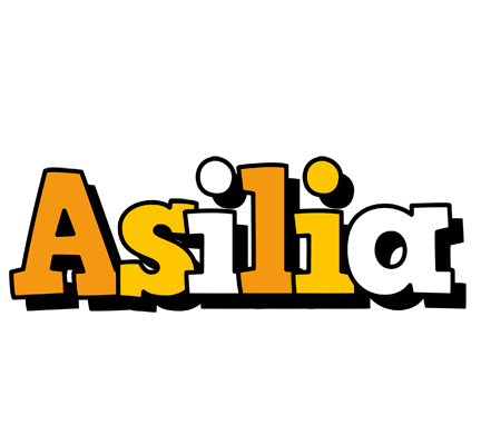 Asilia cartoon logo