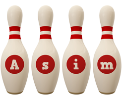Asim bowling-pin logo