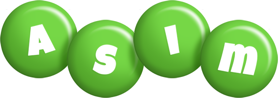 Asim candy-green logo