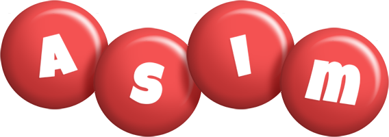Asim candy-red logo