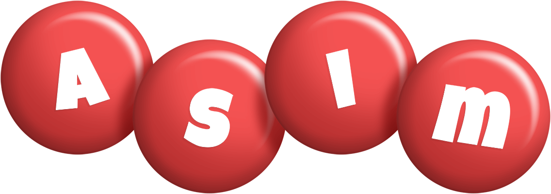 Asim candy-red logo