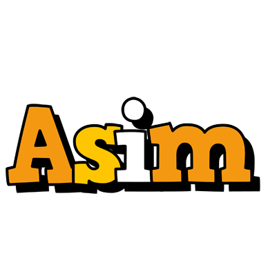 Asim cartoon logo