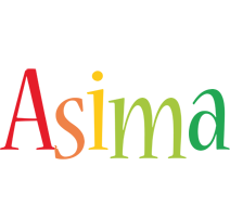Asima birthday logo