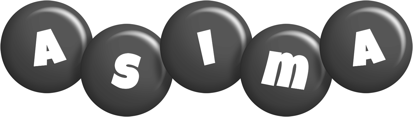 Asima candy-black logo