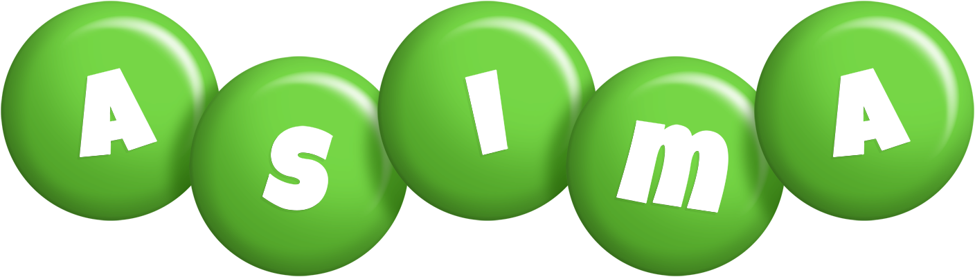 Asima candy-green logo