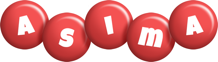 Asima candy-red logo