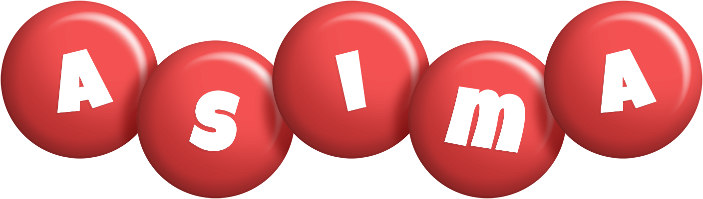 Asima candy-red logo