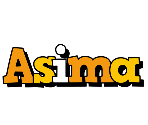Asima cartoon logo