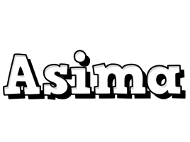 Asima snowing logo