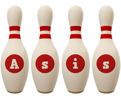 Asis bowling-pin logo