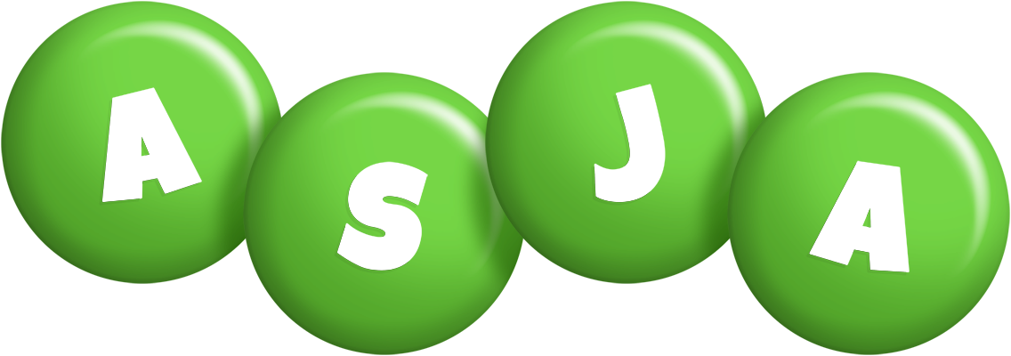 Asja candy-green logo