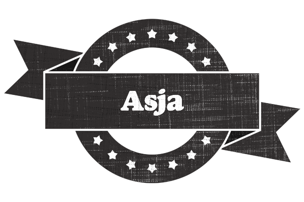 Asja grunge logo