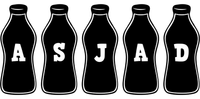 Asjad bottle logo