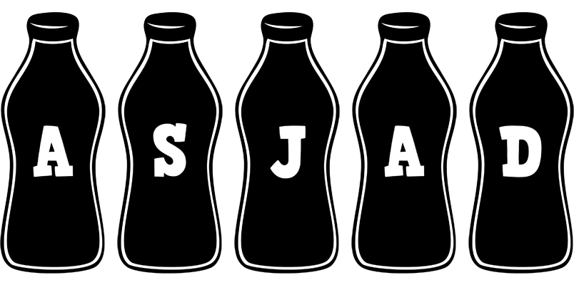 Asjad bottle logo