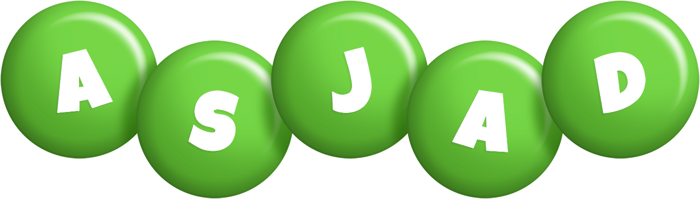 Asjad candy-green logo