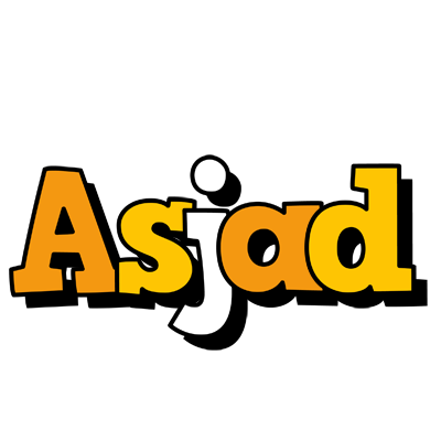 Asjad cartoon logo