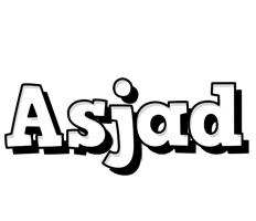 Asjad snowing logo