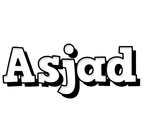 Asjad snowing logo