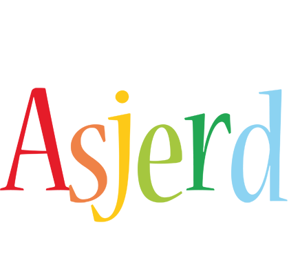 Asjerd birthday logo