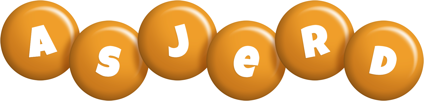 Asjerd candy-orange logo