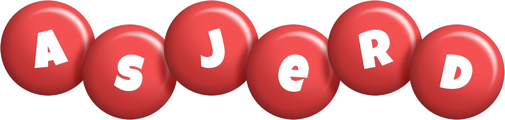 Asjerd candy-red logo
