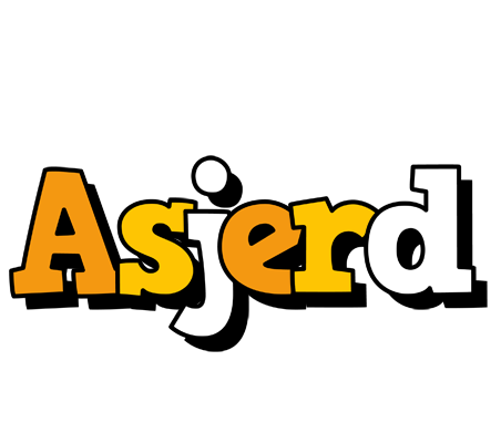 Asjerd cartoon logo