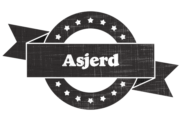 Asjerd grunge logo