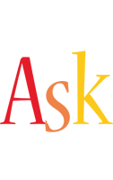 Ask birthday logo