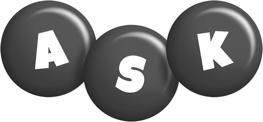 Ask candy-black logo