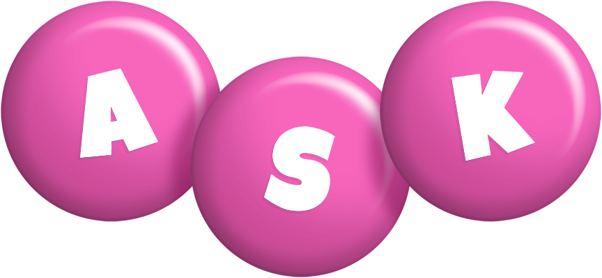 Ask candy-pink logo