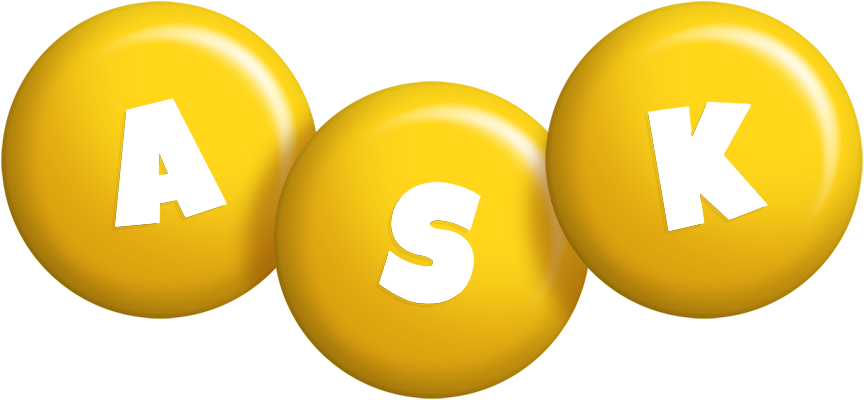 Ask candy-yellow logo