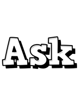 Ask snowing logo