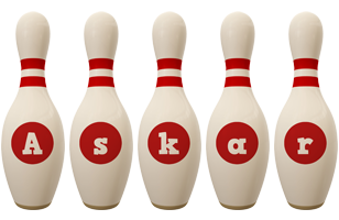 Askar bowling-pin logo