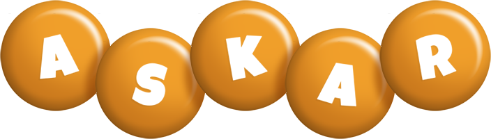 Askar candy-orange logo