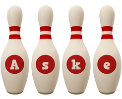 Aske bowling-pin logo