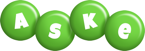 Aske candy-green logo