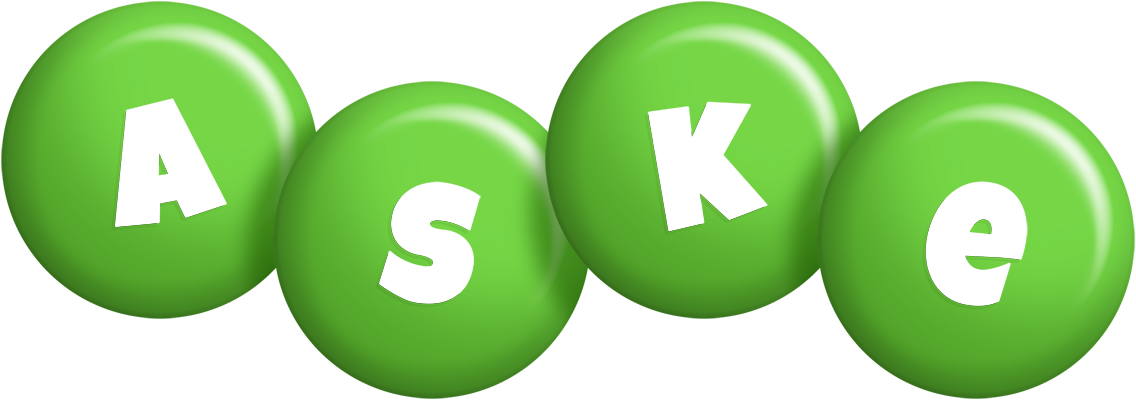 Aske candy-green logo